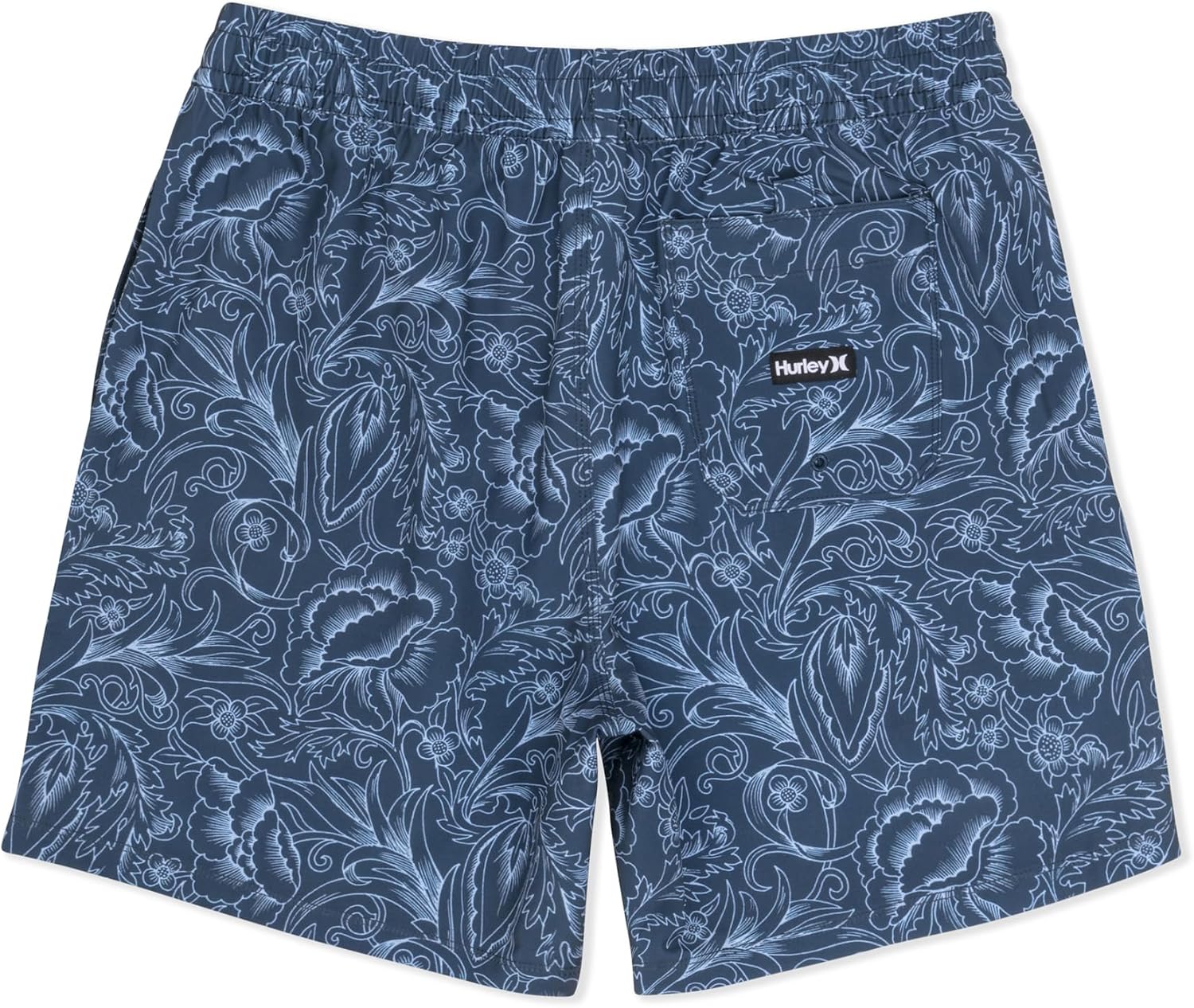 Hurley Men's 4-Way Stretch 6" Inseam Boardshort, 17" Outseam, Quick Dry Swim Trunks, Elastic Waistband