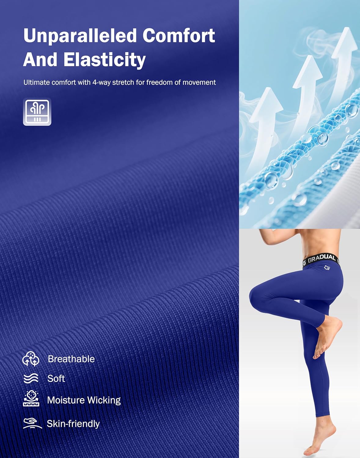 G Gradual Boys Compression Leggings Quick Dry Youth Basketball Football Pants Base Layer Sports Tights for Boys - Image 5