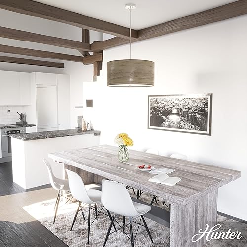 Miniatura 2 de Hunter Fan Company 19384 - Colgante Solhaven, roble gris cálido