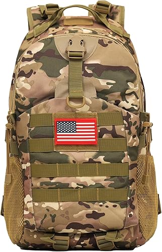 Mochila de camuflaje, pequeña mochila táctica para exteriores, mochilas militares para adolescentes y niños, para la escuela, 30L