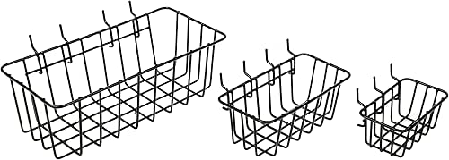 Dorman Hardware 4-9845 Assorted Pegboard Wire Basket Set, Pack of