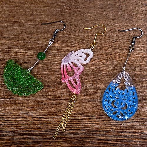 Miniatura 7 de FineInno - Molde de resina, moldes de resina epóxica, moldes de joyería, moldes de silicona para fundición, hojas, lágrimas, formas de corazón