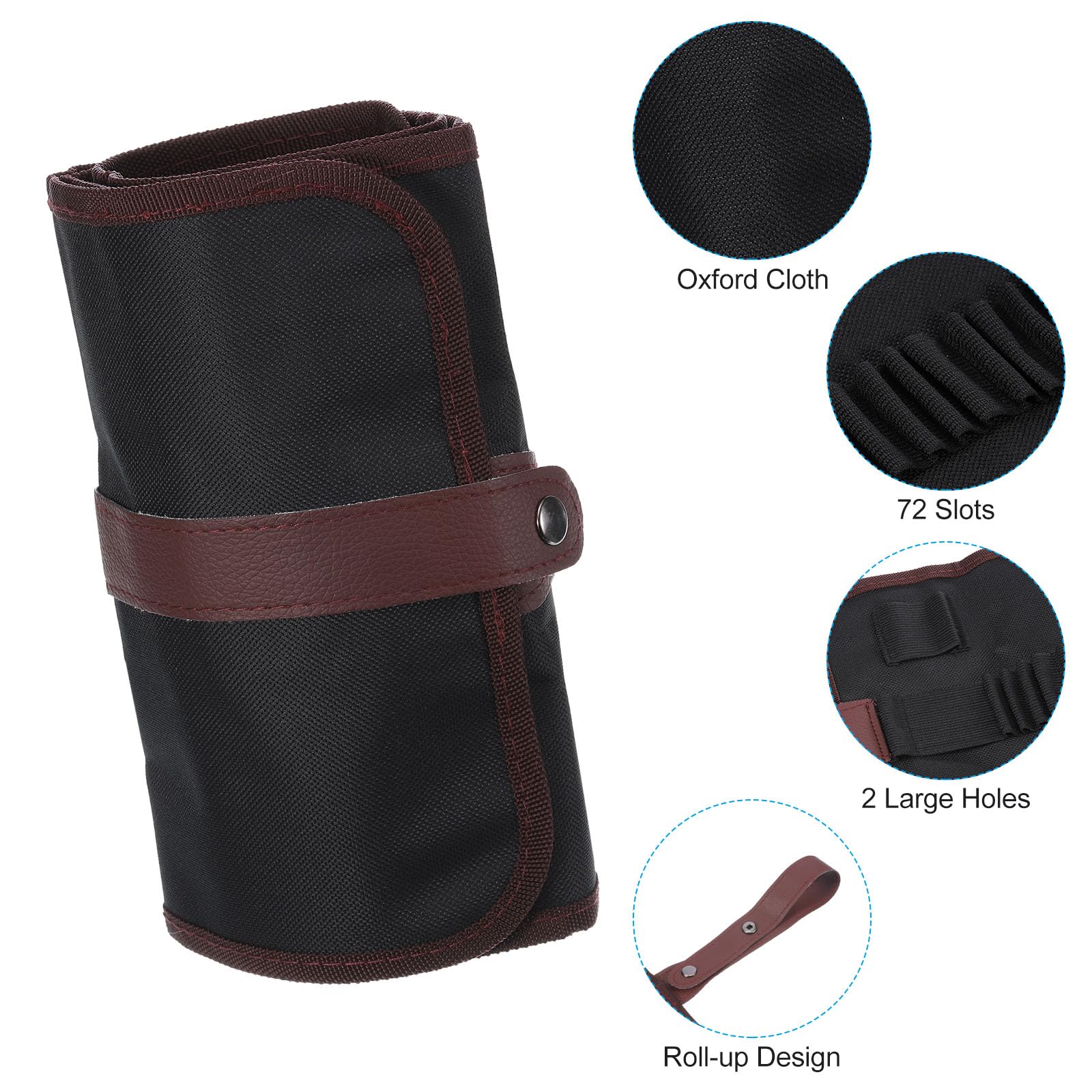 PATIKIL Handmade 72 Slots Roll Up Pencil Case - Image 3