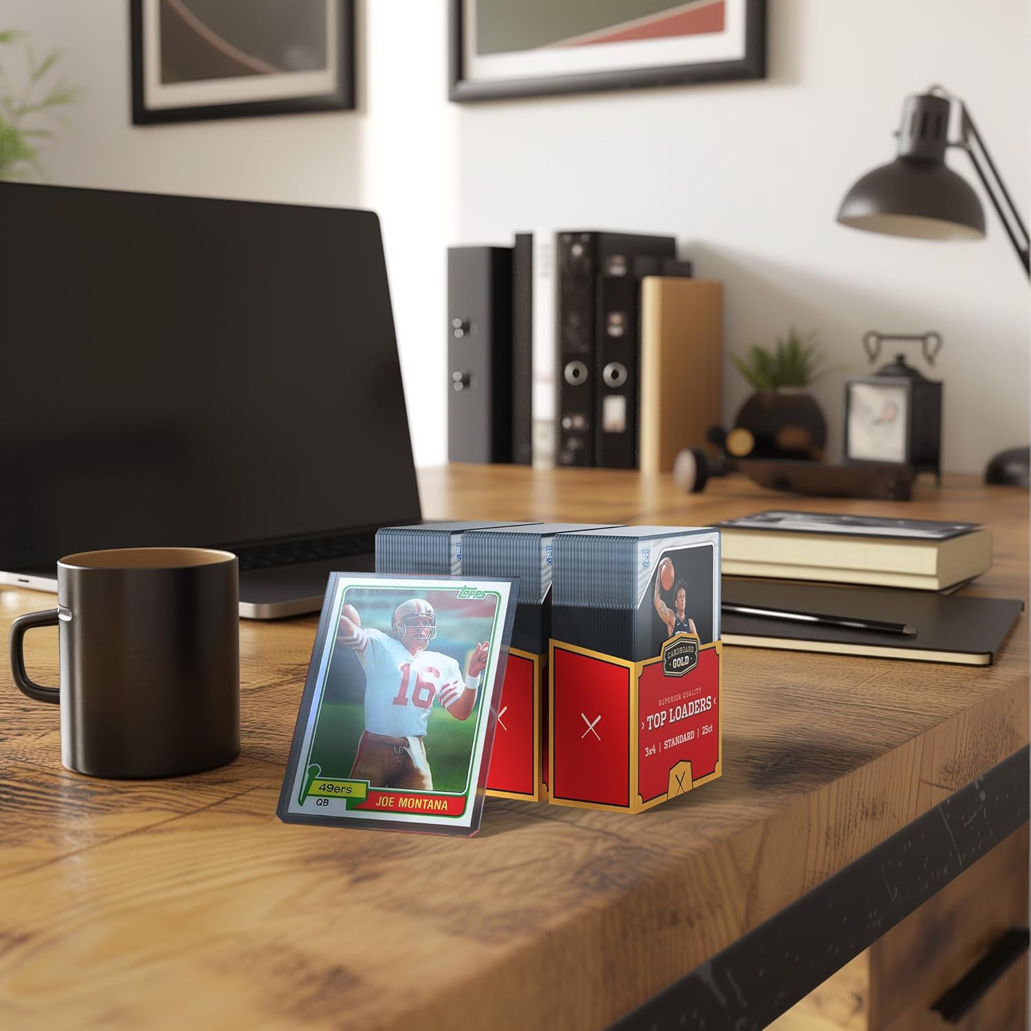 Cardboard Gold - カード用トップローダー ボーナスソフトスリーブ付き - 100枚 - プレミアム3x4インチトレー