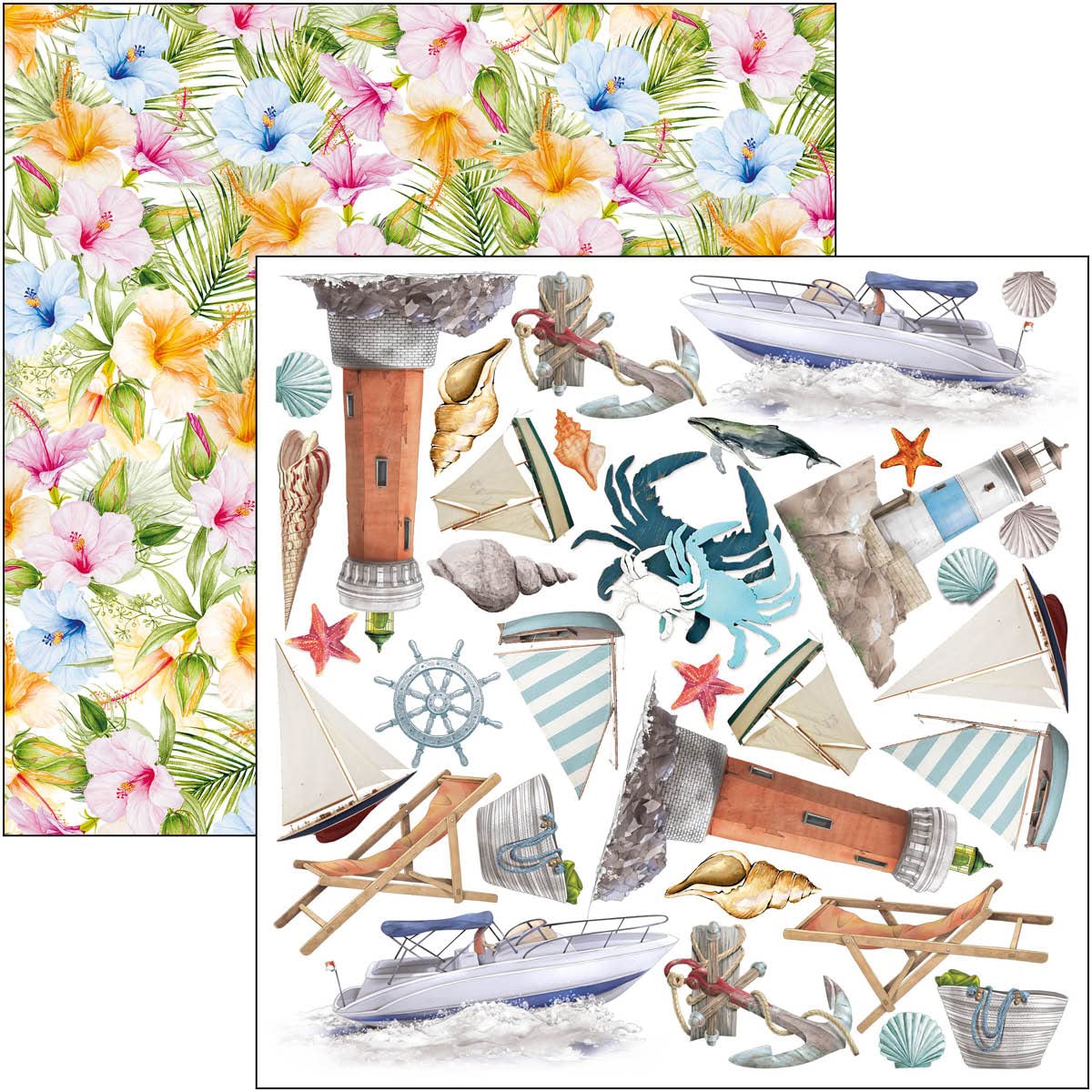 Ciao Bella Fussy Cut Pad - 24 Sheets, 6x6 inches, 190gsm, Multicolored - Image 3