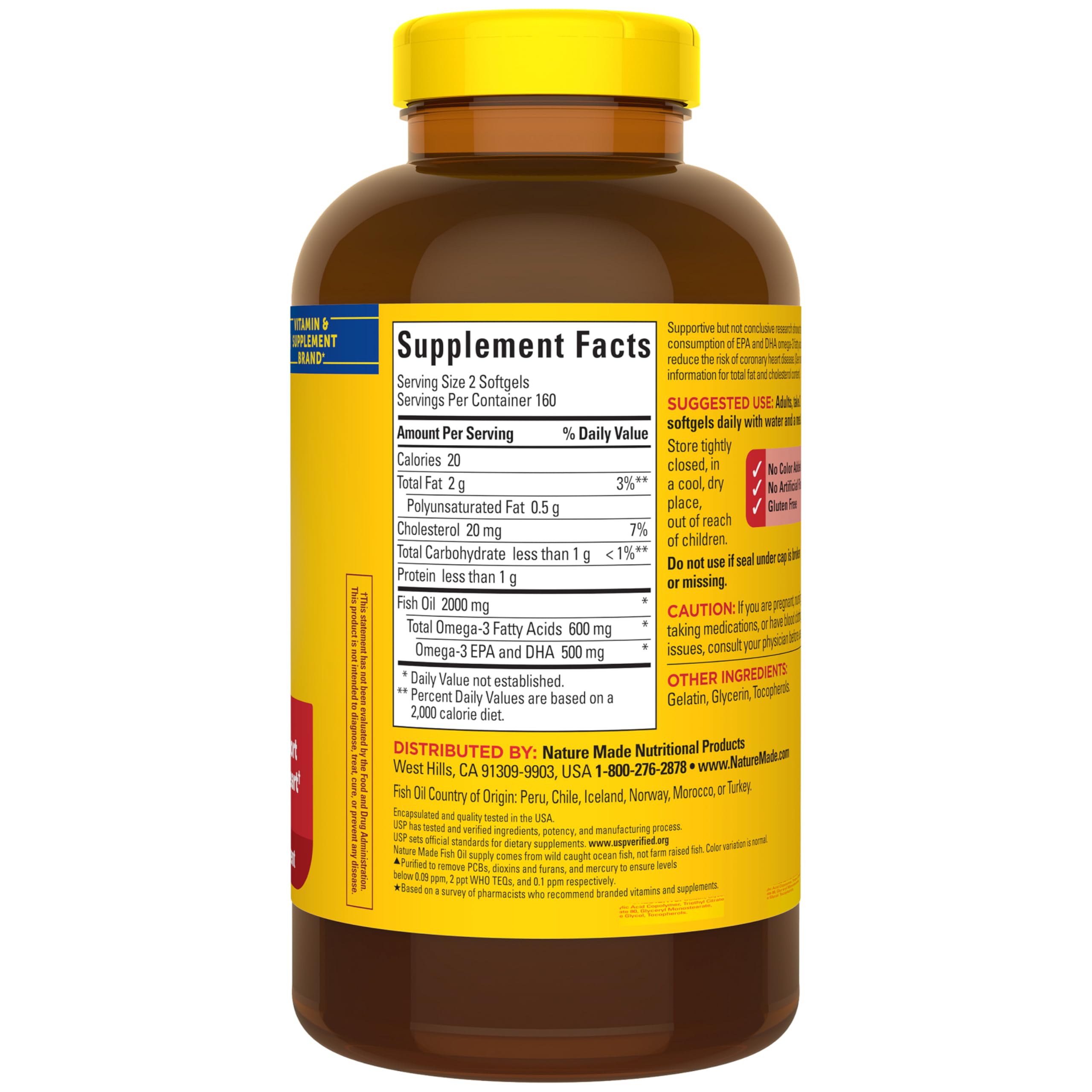 Nature Made Fish Oil Omega 3 Supplements, 1000mg Softgels, 320 Softgels — Amazon image 7
