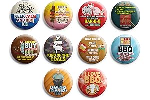 Creanoso Funny BBQ Saying Meat Pins