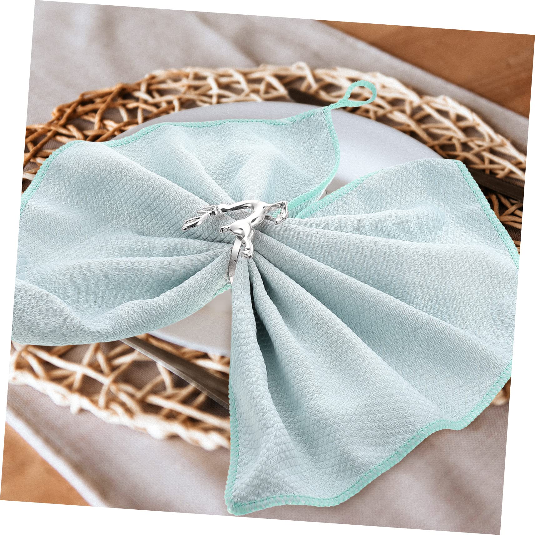 Alipis 24 Pièces Ronds De Serviette Wapiti Décorations De Serviettes Bague De Table Cerf Boucles De Serviette Créatives Ronds De Serviette De Noël Porte-Serviette Renne De Noël Alliage