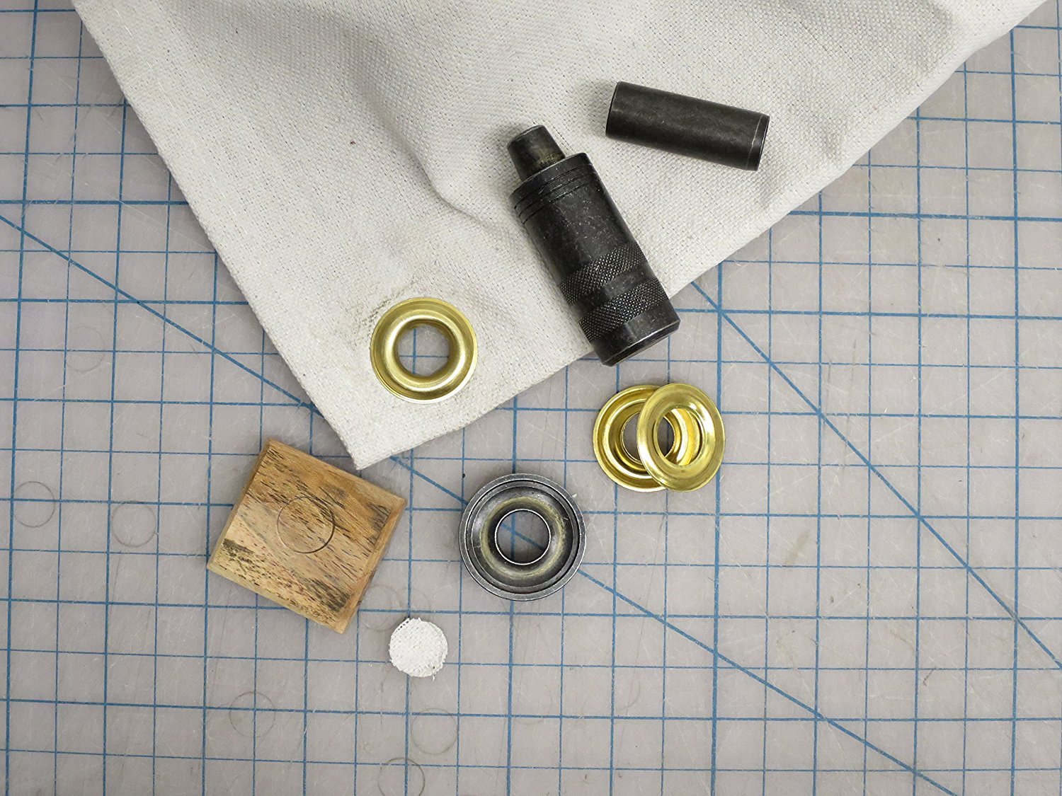 General Tools 3/8"1/2" Grommet Kit Rustproof Solid Brass Grommets