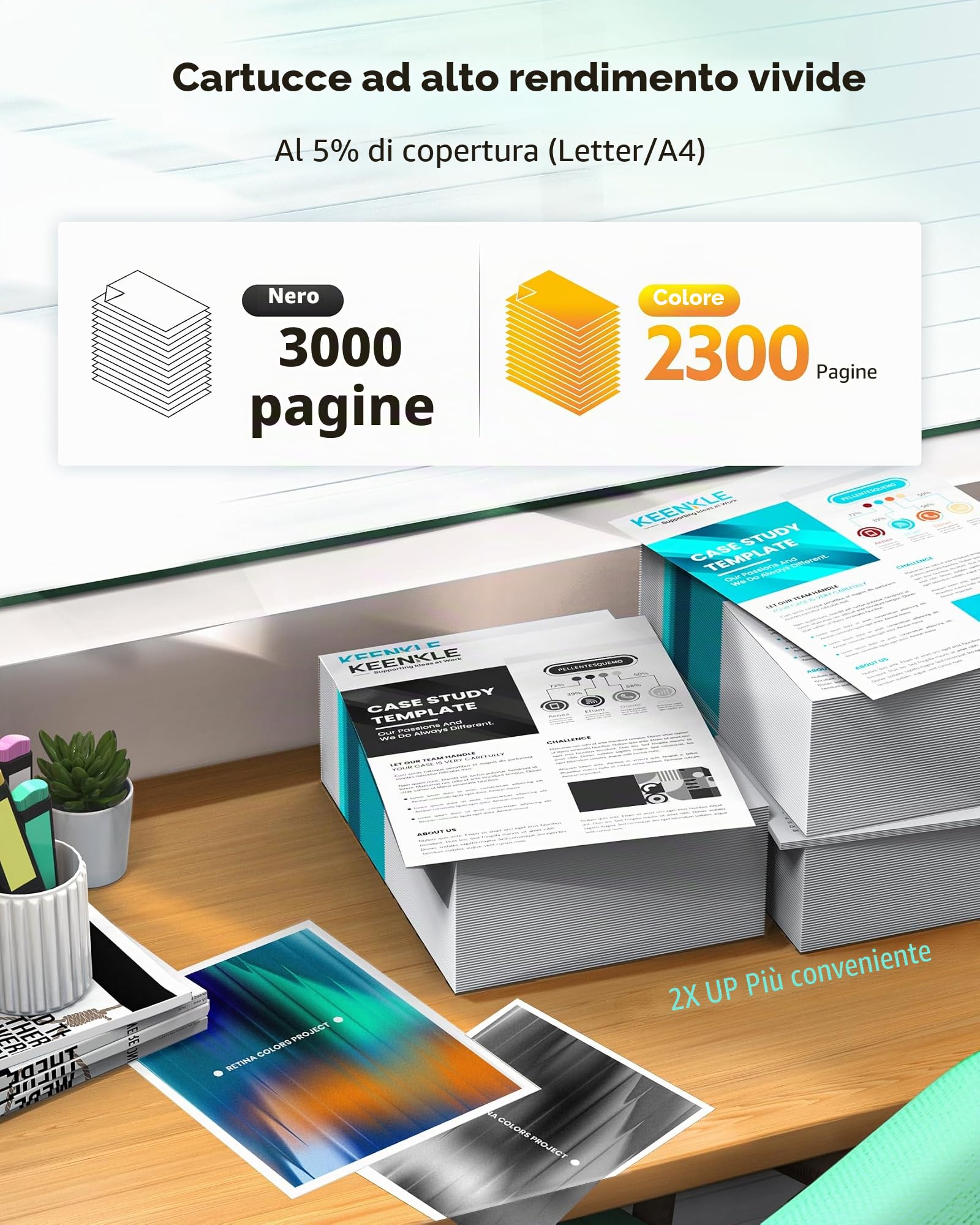 KEENKLE TN247 TN243CMYK Compatibili per Brother TN-243CMYK TN243 5-Pack | TN247 TN-243CMYK, Compatibile per Toner Brother DCP-L3550CDW, MFC-L3750CDW, L3730CDN, L2710DW, L3770CDW, HL-L3270CDW, L3210CW