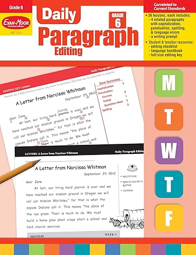 Daily Paragraph Editing, Grade 6 Teacher Edition