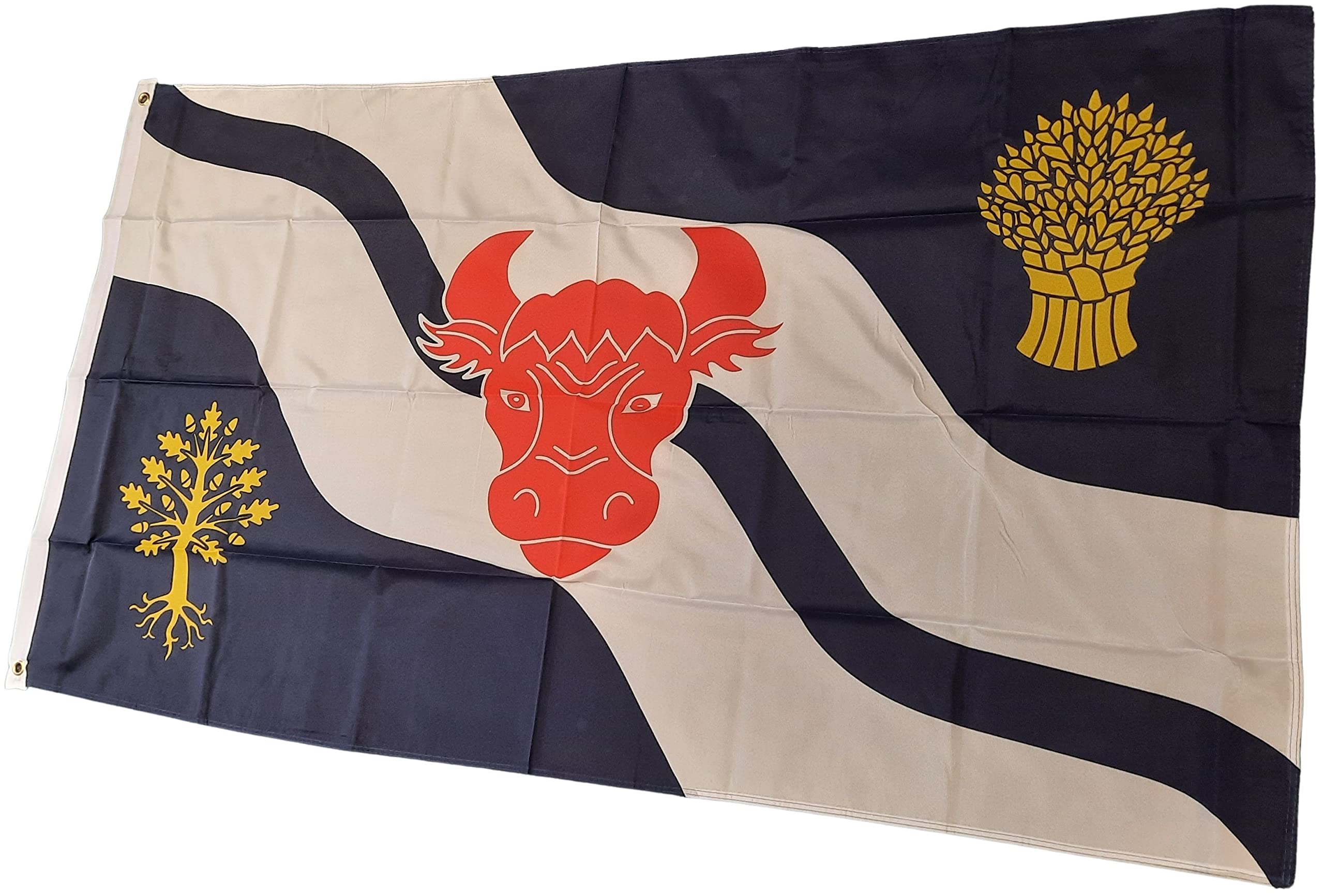 NWFlags Oxfordshire Flag 5ft x 3ft 75d Premium Polyester Suitable For Flagpoles, Multicolor