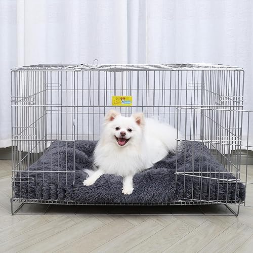 Miniatura 45 de Vonabem Cama para perro, extragrande, camas suaves de felpa para perros XL, almohadilla de jaula, lavable, 41 pulgadas de largo x 27 pulgadas