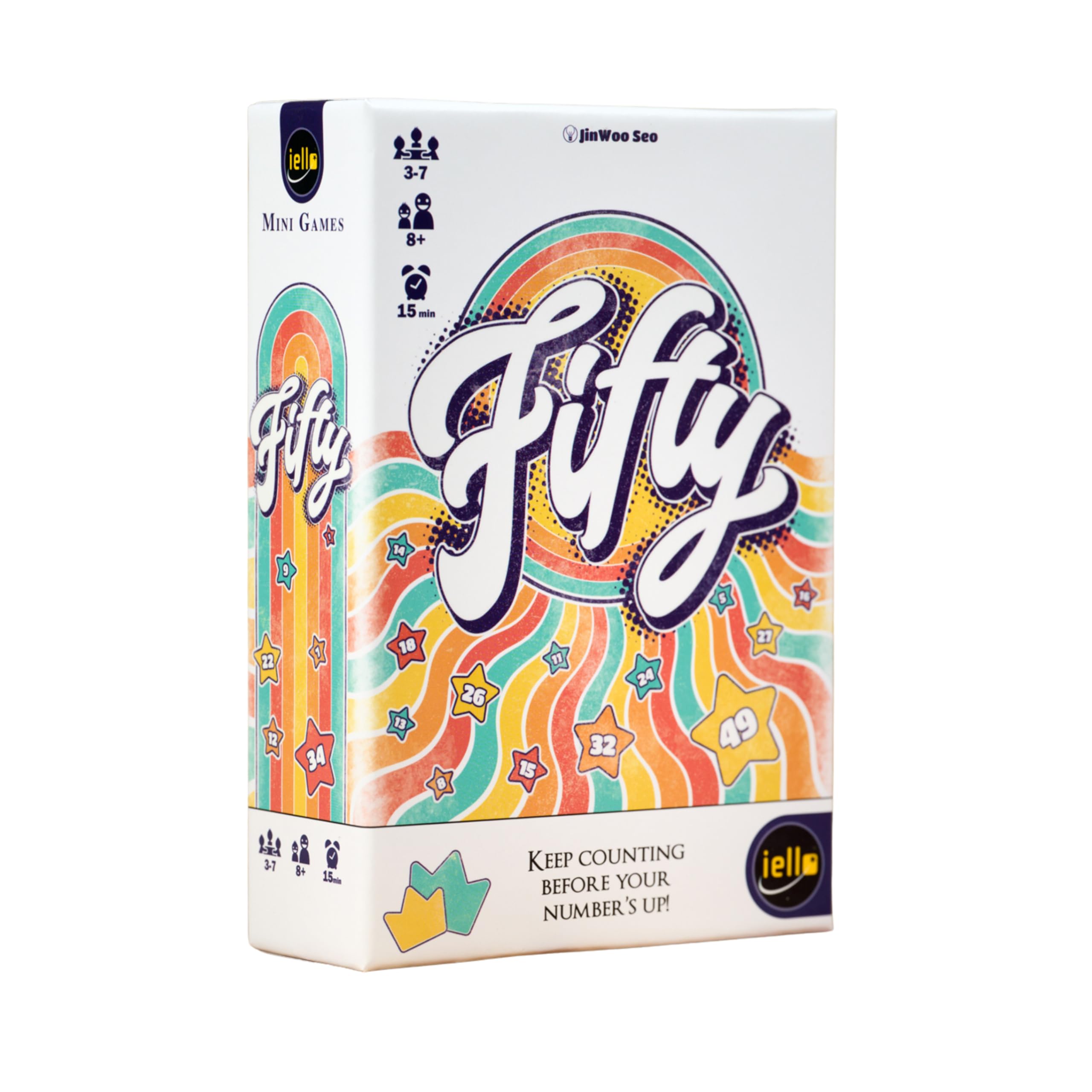 IELLO | Fifty | Board Game | Ages 8+ | 3-7 Players | 15 Minutes Playing Time
