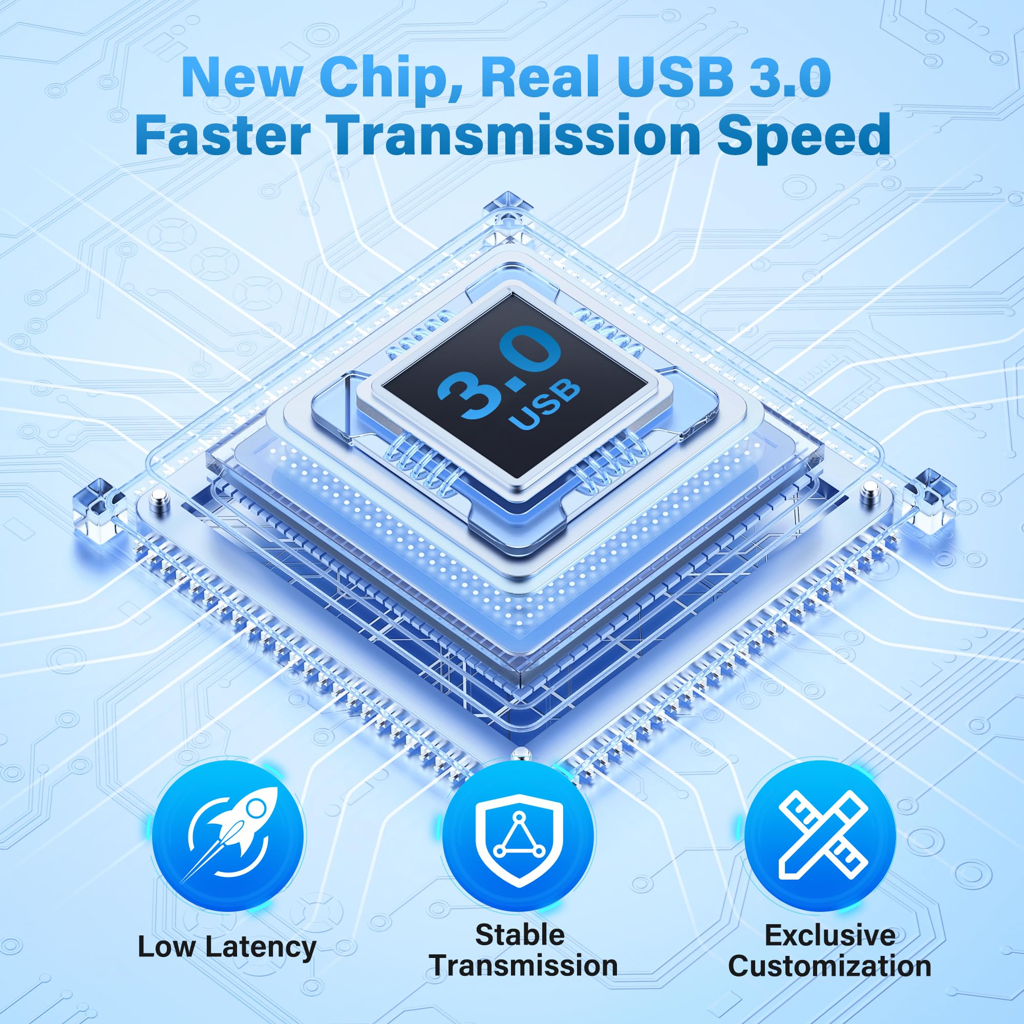 Tarjeta de captura de audio y video, 4K Loop-Out, 1080P 60FPS/2K 30FPS, tarjeta de captura de videojuegos HDMI 4K a tipo C con adaptador USB 3.0, para transmisión, transmisión, funciona con
