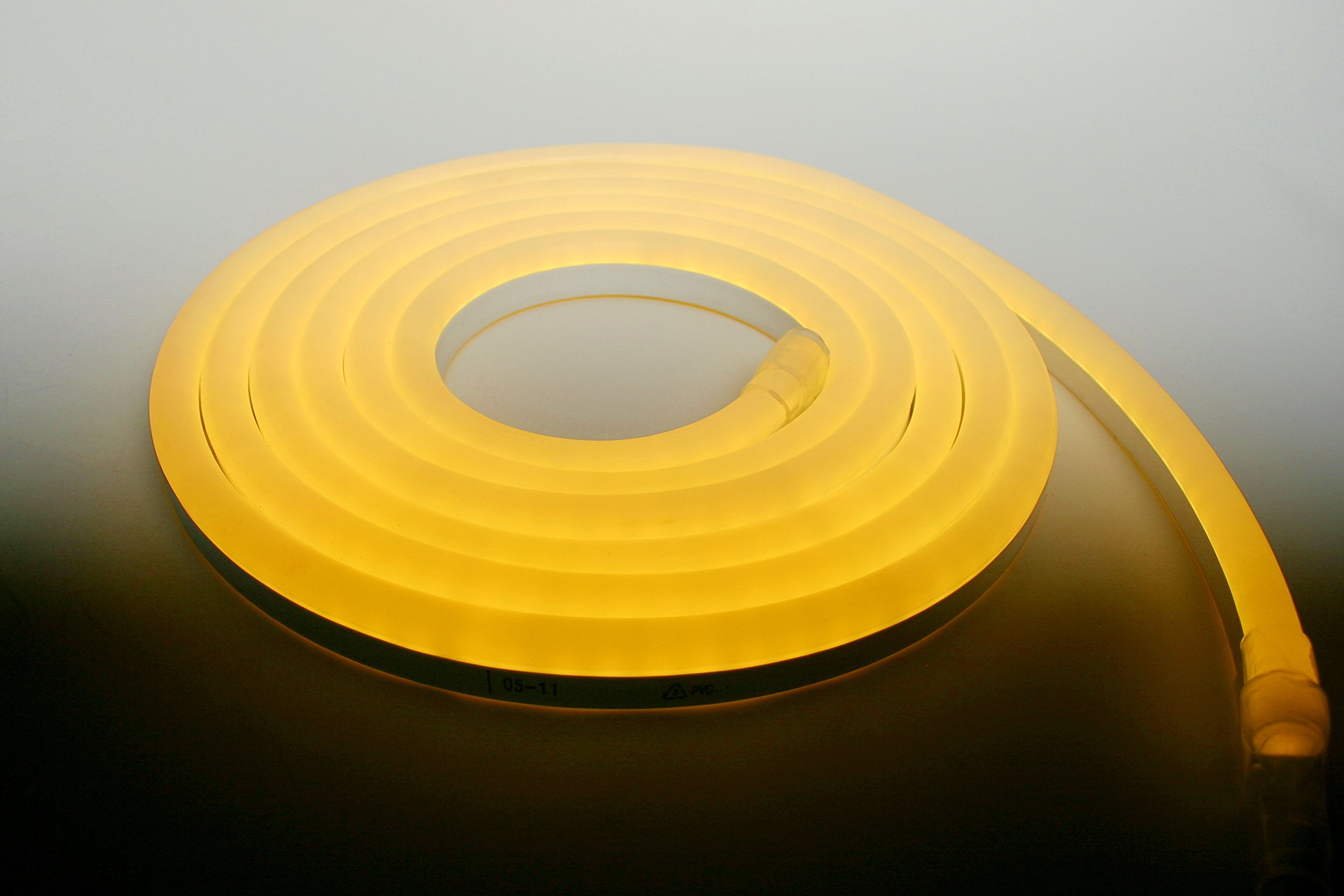 LED neon Flex LED homogen iluminación tira LED 24 V DC Amarillo