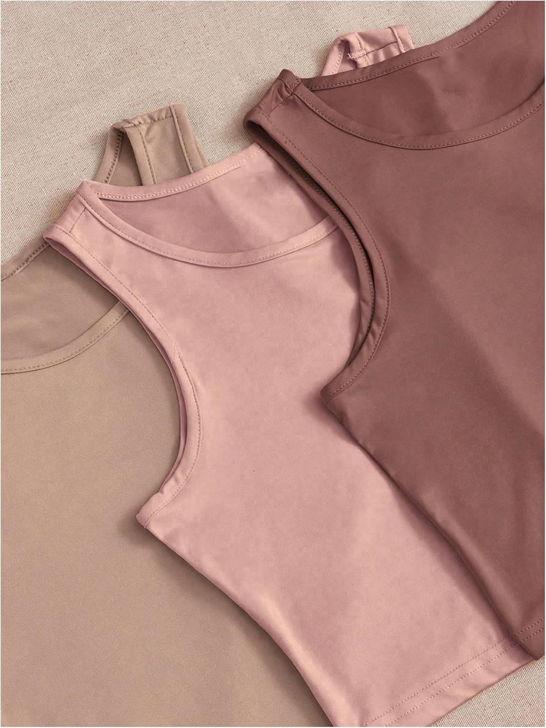 SOLY HUX Women's Pajamas 6 Piece Sleeveless Tank Top and Shorts Lounge Set Sleepwear - Image 4