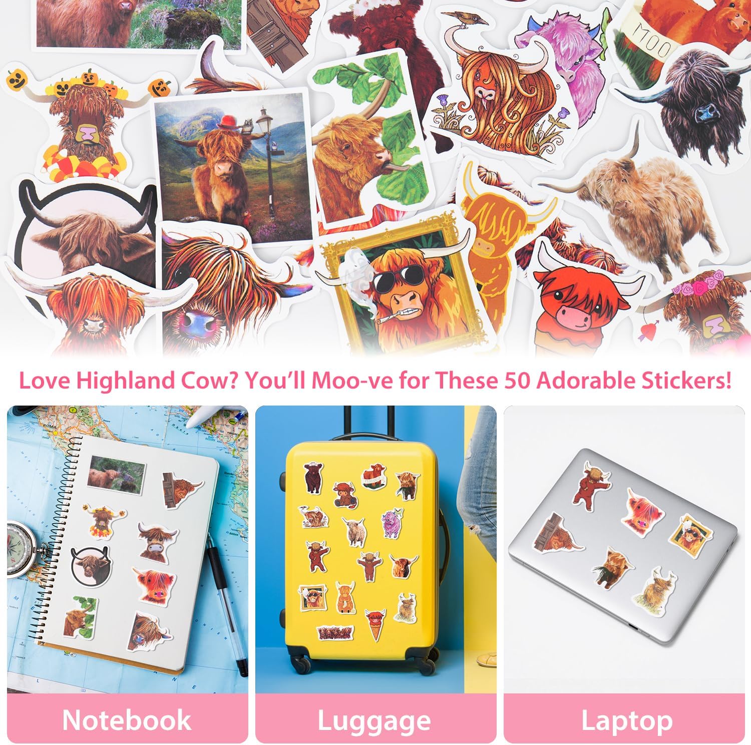 Highland Cow Gifts For Women, Valentines Day Gifts For Daughter, Highland Cows Lovers, Girls, Friend, Teen, Girl, Valentines Day Gifts For Her, Birthday, Cow Print Stuff With Cup, Keychain, Soft Socks