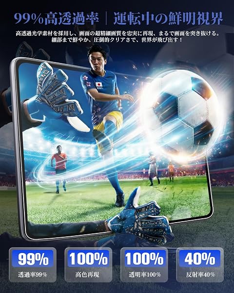 ruiya 【2点セット】PET製 トヨタ 新型rav4 60系 6代目 保護フィルム 12.9インチ【ナビ+メーター】専用 ナビ メーターフィルム rav4 60 60系 フィルム セット RAV4 60系 ディスプレイオーディオ HDクリア 撥水撥油 自己吸着 Hydro抗ウイルス加工 高精度カット 高感度タッチ 汚れ防止 6H 貼付簡単 4枚入り アンチグレア 2025 2026 新型RAV4 アクセサリー カスタムパーツ - 3