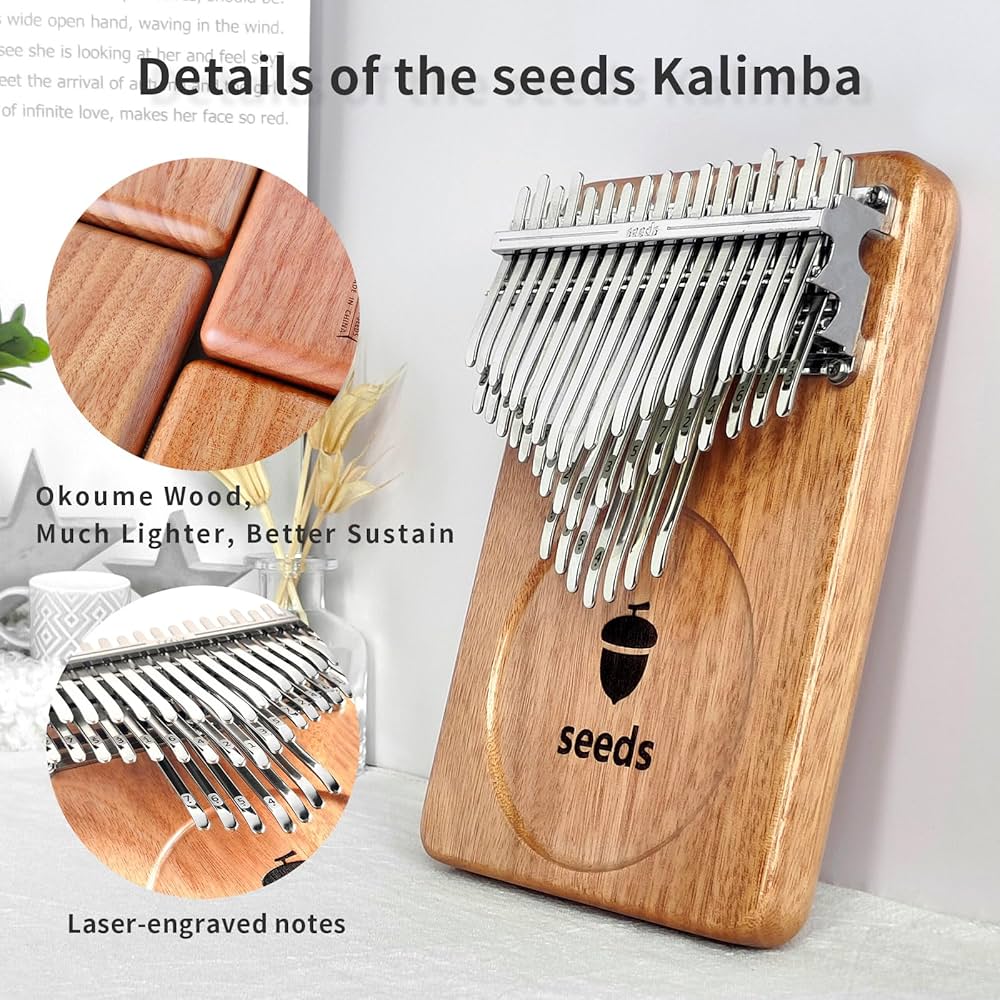 seeds　41キー　クロマチックカリンバ Amazon | seeds カリンバ 41キー 軽量 親指ピアノ 初心者セット