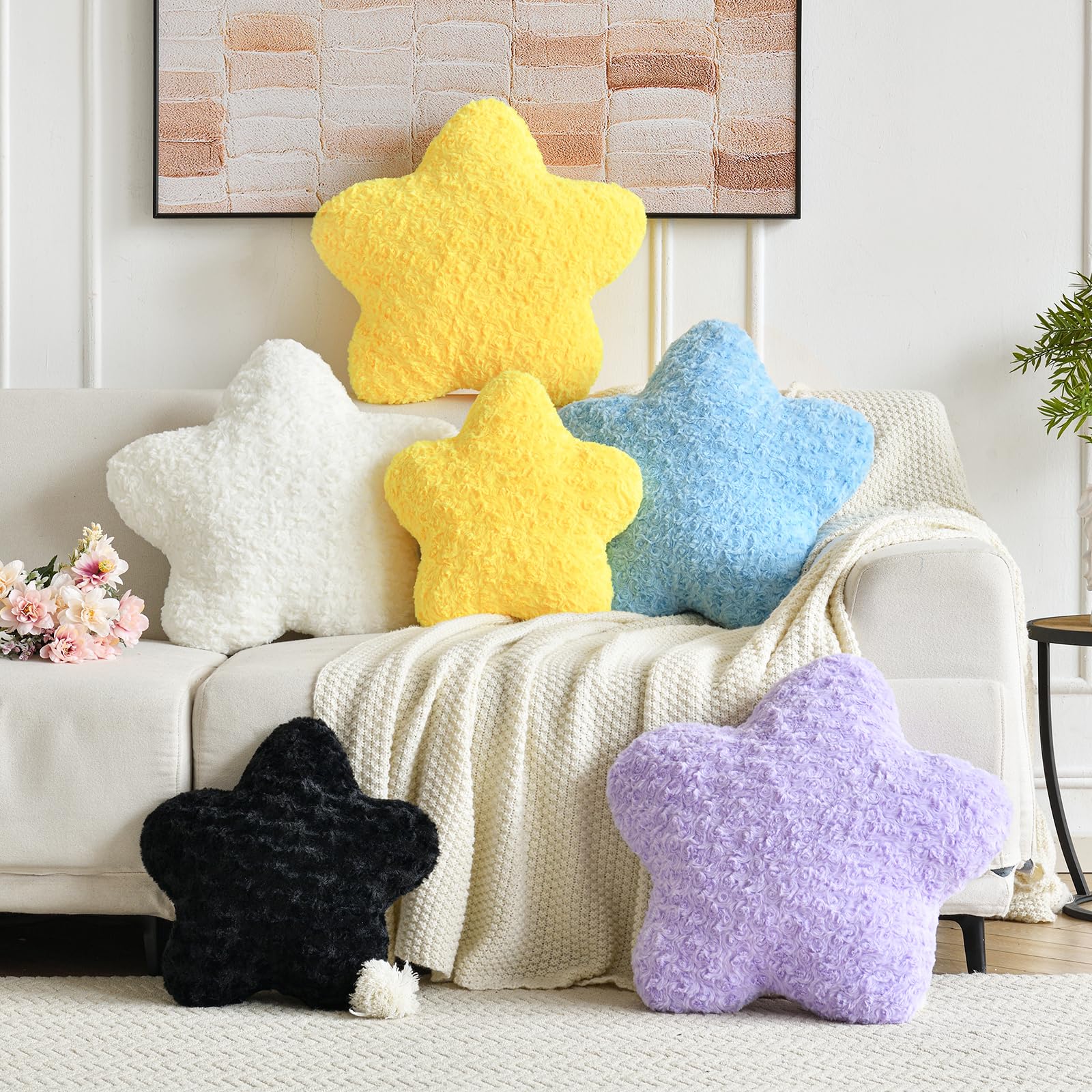 Almohada De Felpa De Estrella De Mar De Playa, Coju00edn