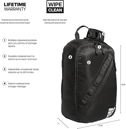 Miniatura 2 de adidas Mochila Excel 6, Prime Sling Negro