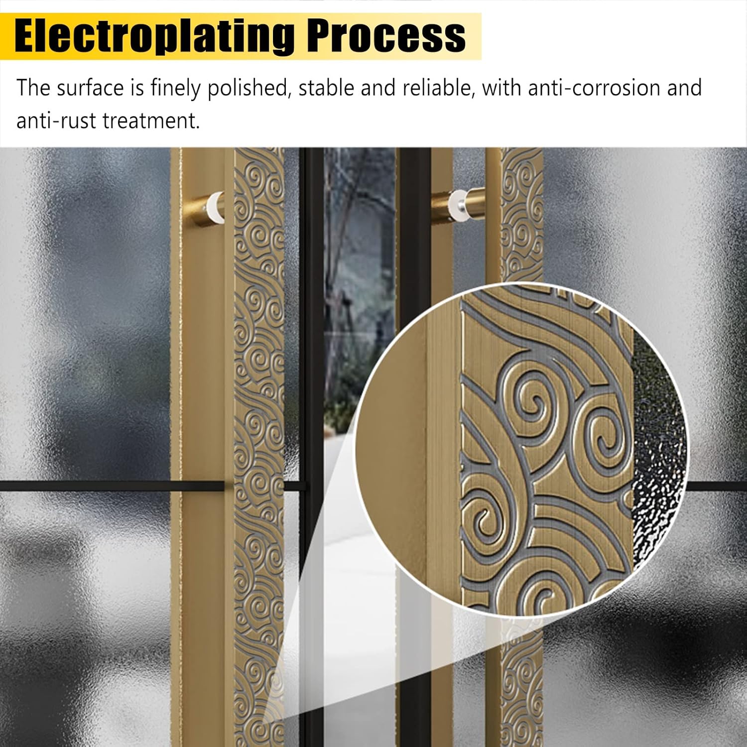 Stainless Steel Sliding Barn Door Handle Set for Front Door Commercial Grade Pull Handle for Shops and Push Pull Doors