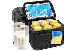 FreezeN'Go Breast Milk Cooler Travel Bag with Freezable Ice Packs