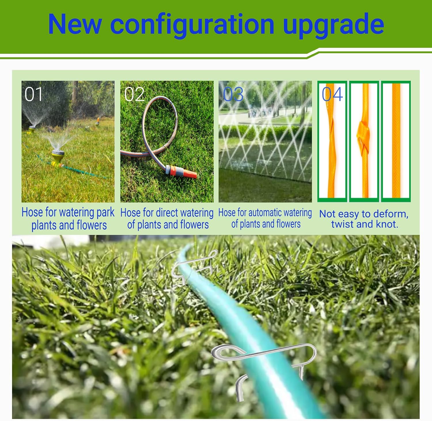 6pcs Stainless Steel Garden Hose Guides, Heavy Duty Hose Guide Stakes, Sturdy Stainless Steel Metal Garden Stakes Exterior Patio Lawn Hose Guards,for Garden Yard Plant Protection