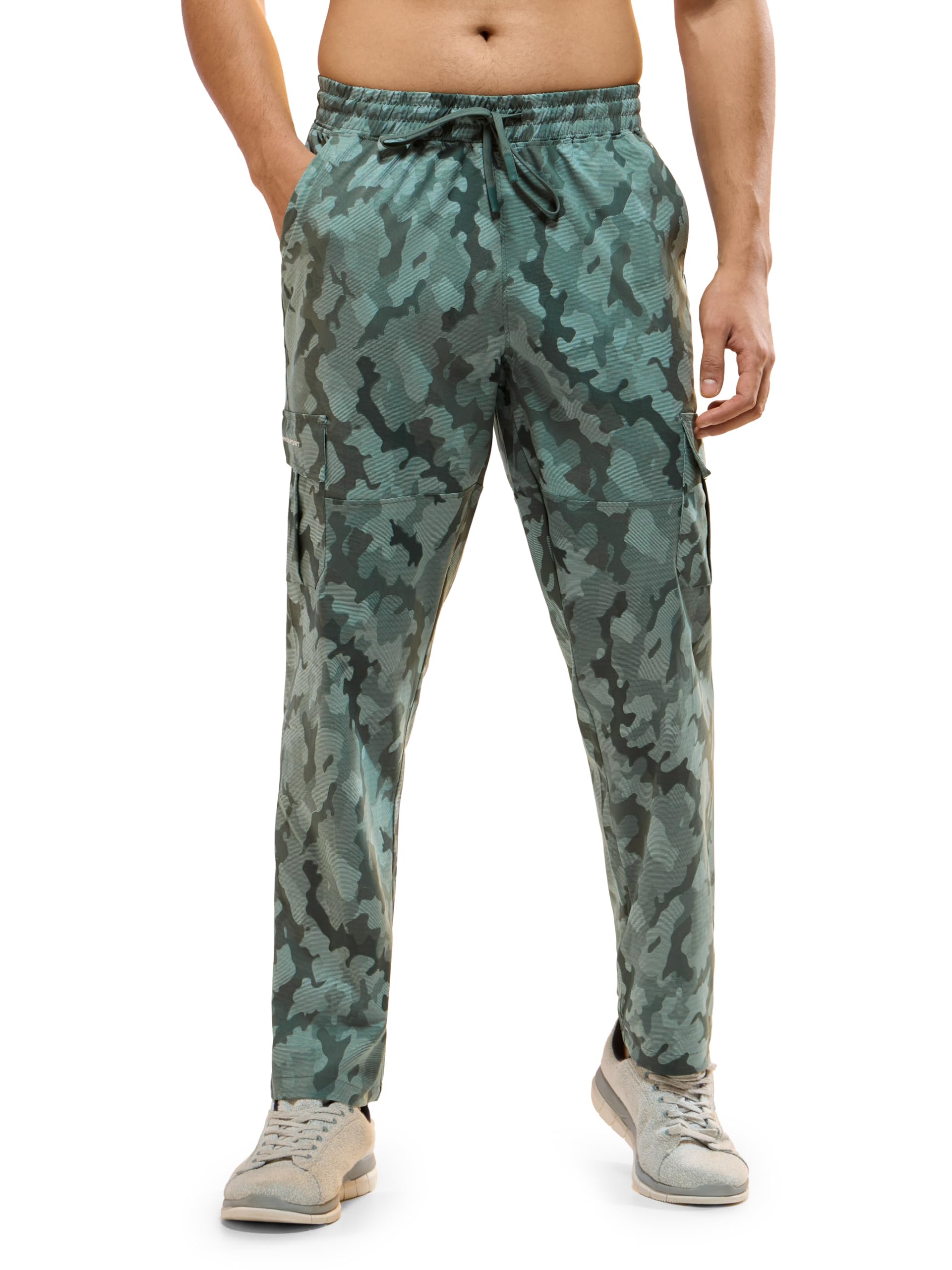technosport Men's Straight Fit Camouflage Stretchable Cargo Pants with Quick Dry, UPF50+ for Gym, Sports and Regular Use-picture-30