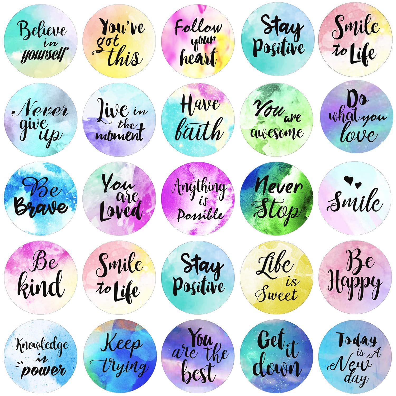 Outus Inspiring Planner Stickers Inspirational Quote Encouraging Motivational Encouragement Stickers for Book Phone Car Bike Scrapbook(480 Pieces)