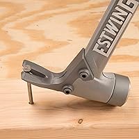 Vista 7 de Estwing AL-PRO - Martillo de carpintero de aluminio, 14 oz, garra recta con cara lisa y mango reductor de impactos - ALBL, azul