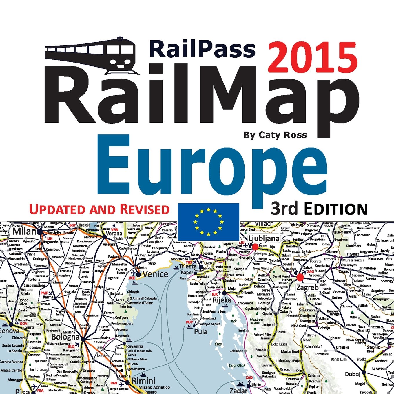 RailPass RailMap Europe 2015: Icon illustrated Railway Atlas of Europe, Turkey and Morocco designed for Interrail and Eurail pass holders