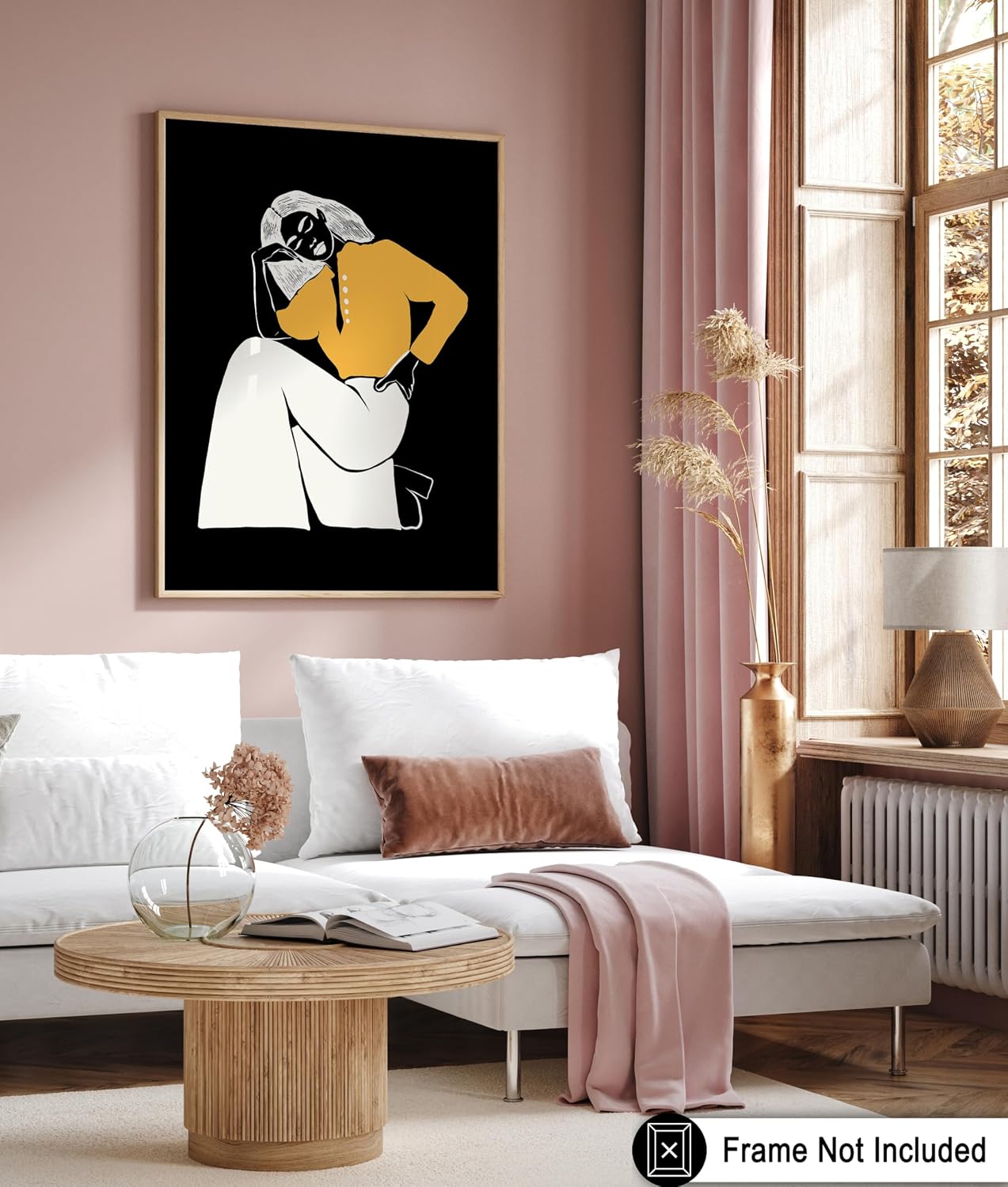 Poster Master Fashion Poster - Retro Woman Print - Trendy Artwork - Modern Art - Fashionista Design - Groovy Print - Minimal Artwork - Aesthetic Living Room or Bedroom Decor - 8x10 UNFRAMED