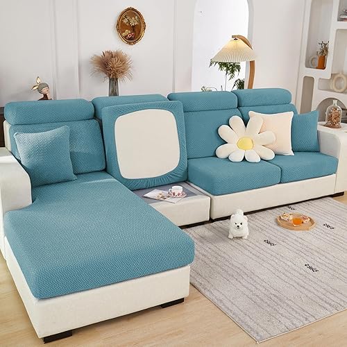 Funda universal resistente al desgaste, fundas de cojín elásticas de repuesto para sofá, fundas de sofá antideslizantes en forma de L, funda para