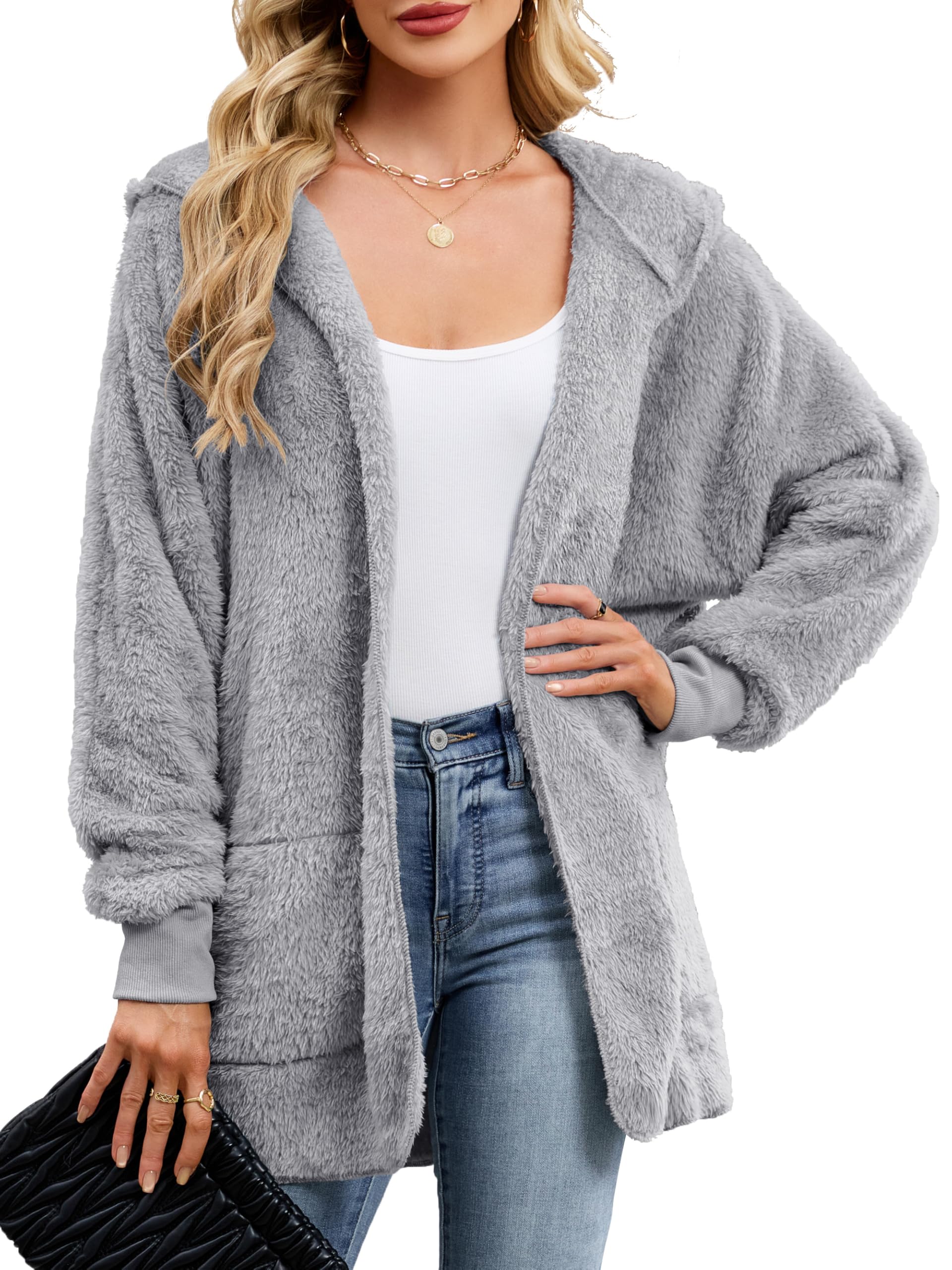 NIeyook Sherpa Fleece Zip Hoodie