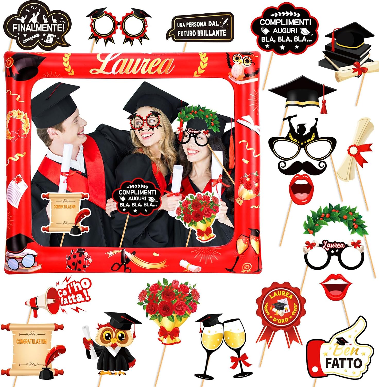 HOWAF Regalo Laurea Donna, Bracciale Laurea con Biglietto