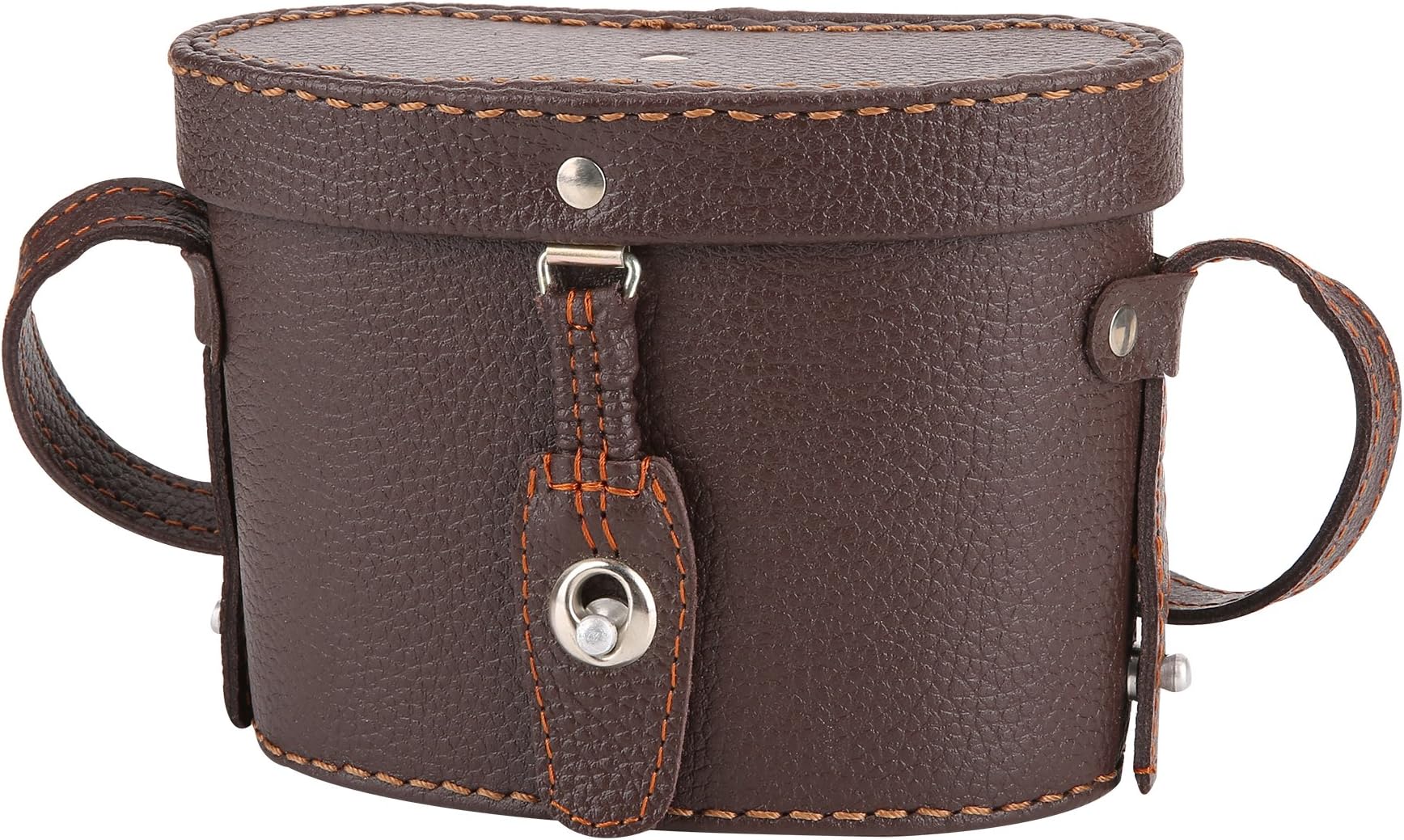 TIANZHE Binoculars Protect Case Calf Leather Case Vintage Brown