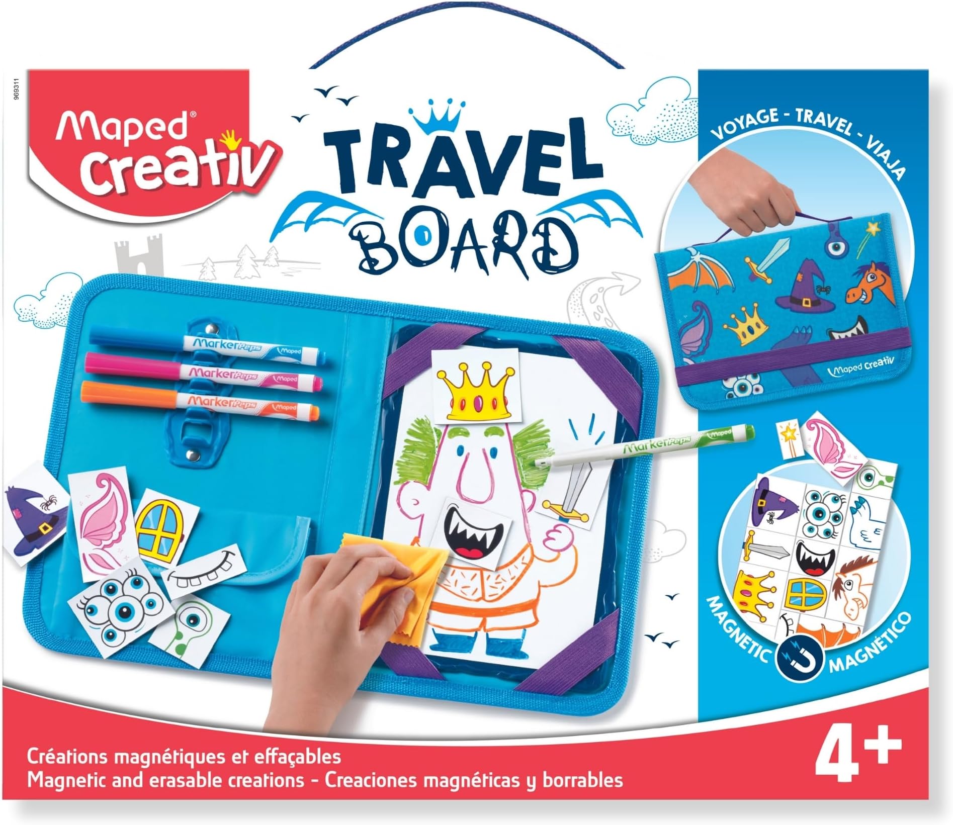 MapedCreativ Travel Board - Knights And Princesses