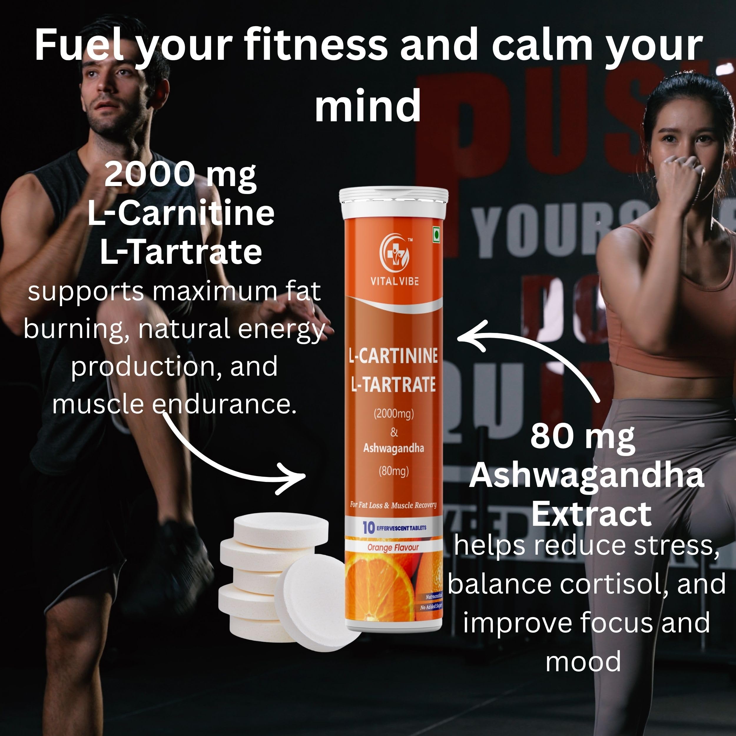 l carnitine and ashwagandha L-Carnitine L-Tartrate 2000mg + Ashwagandha Effervescent Tablets – Energy,  Stamina & Stress Support – Fast-Absorbing Pre-Workout Supplement for Men &