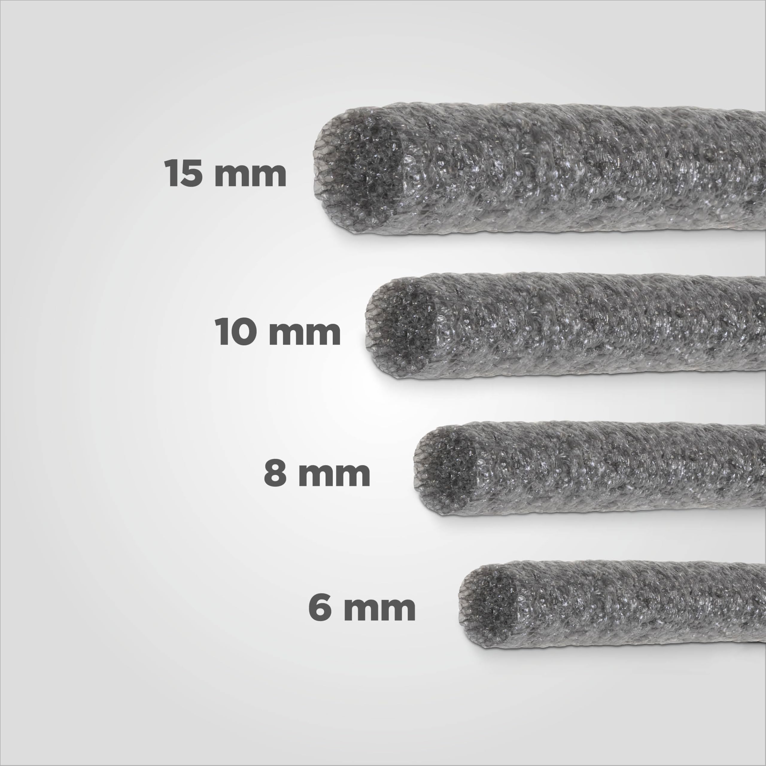blizz-z Fond de Joint Pro en PE, Rond Ø 15 mm, Longueur : 100 m, Gris