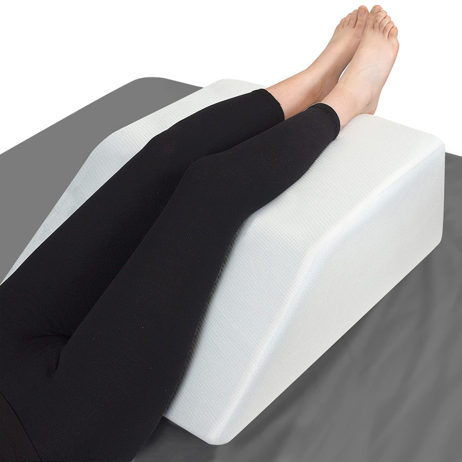 Leg Elevation Pillow with Memory Foam Top Elevated Leg Rest Pillow
