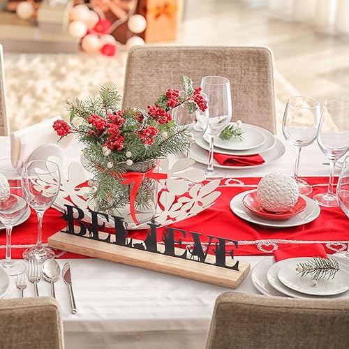 Miniatura 5 de Juego de belenes para Navidad, juego de Belén de metal negro con base de madera, figuras Navidenos para Navidad, fiesta, mesa, estante decorativo