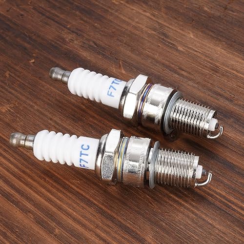 Miniatura 3 de 2 bujías F7TC para GX120 GX160 GX200 GX240 GX270 GX340 GX390 Bujías 4 tiempos motor bomba de agua generador motosierra cortacésped tractor go kart