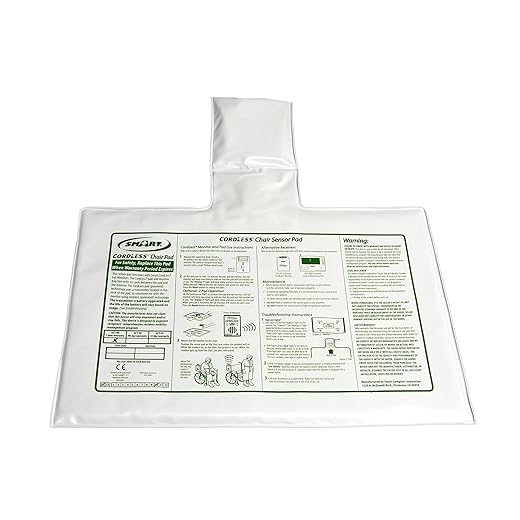 Smart Caregiver Cordless Chair Sensor Pad, 10" x 15"
