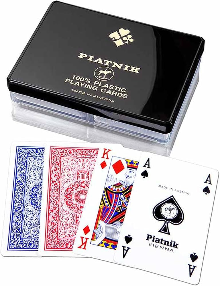 Amazon.com: Piatnik 100% Plastic Bridge Double Deck Playing Cards