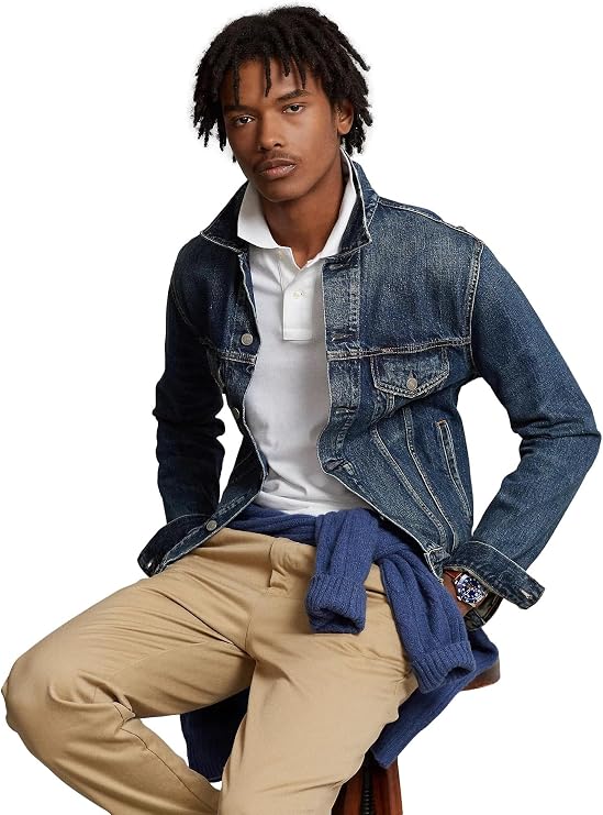 POLO RALPH LAUREN Men's Custom Fit Short Sleeve Mesh Polo Shirt