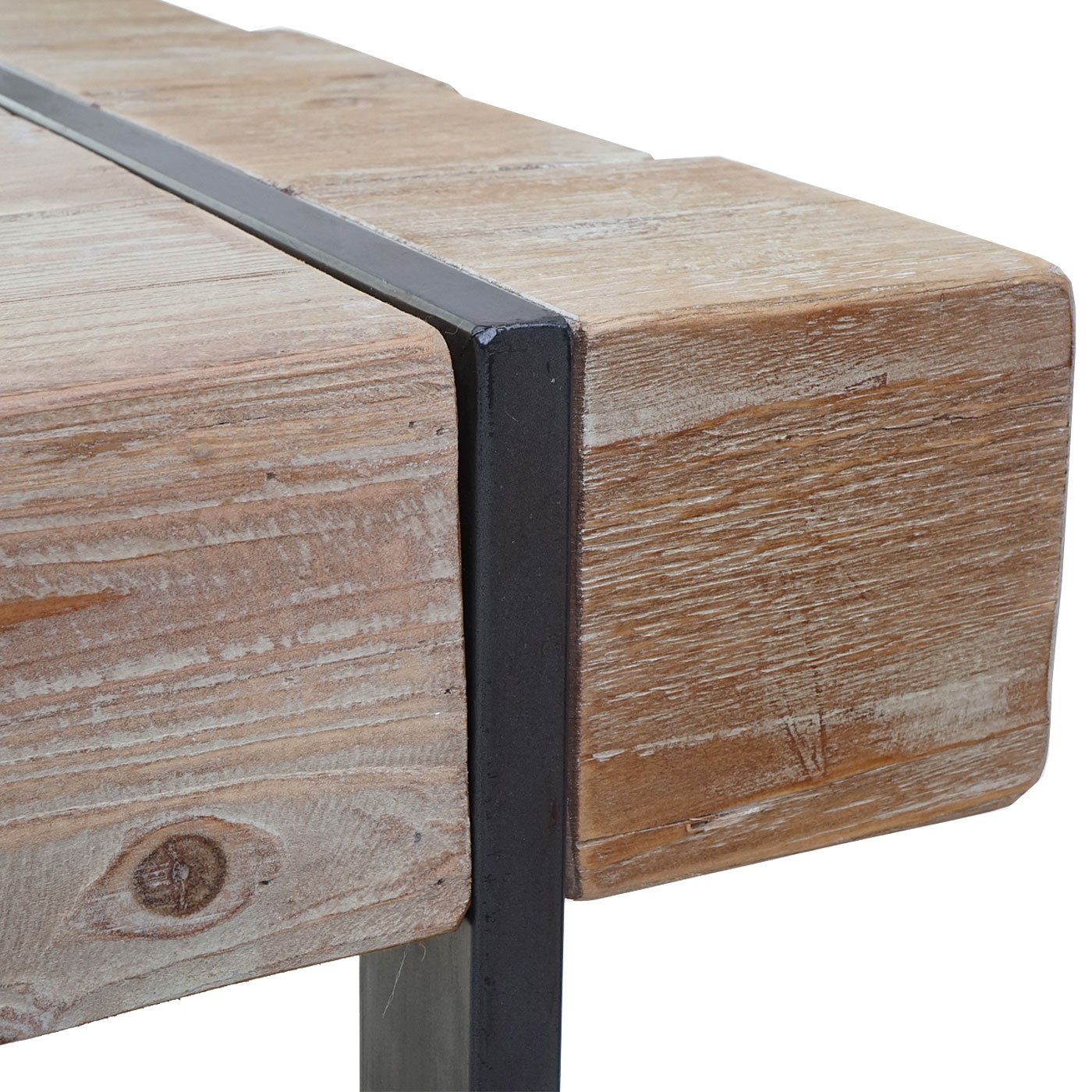 Mendler Comedor HWC Cortex-A15, Comedor + 2 x Asiento Banco, Madera Maciza, Abeto rústico