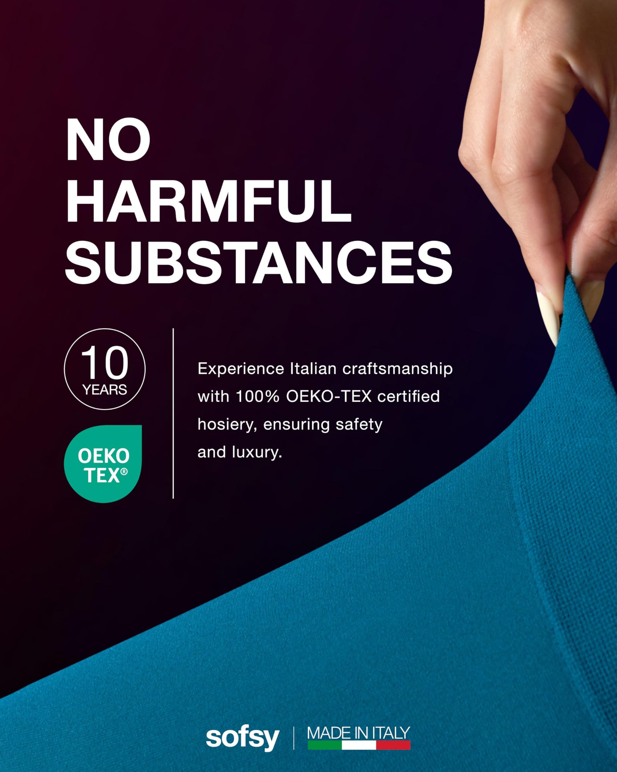 sofsy Collant Donna Coprenti 40 Denari in Microfibra - Tights Modellanti Antiscivolo, Perfetti per l'Inverno, Made in Italy