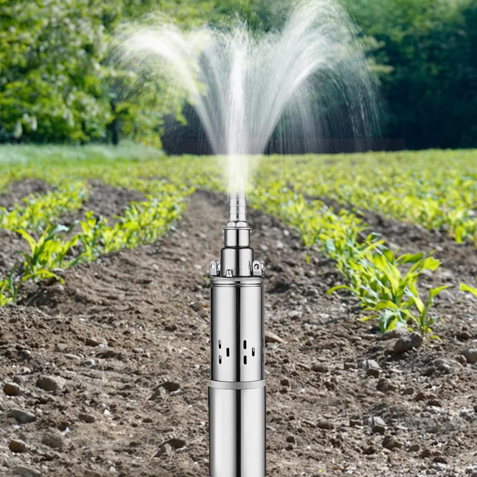 Bomba para Pozos Profundos, Bomba Sumergible para Pozos Profundos,Bomba de Agua Sumergible con Cable de 16m,Bomba de Agua Solar,Bomba para Pozos para Tierras de Cultivo Fábricas Minas